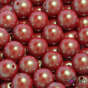 Жемчуг Preciosa MAXIMA Pearlescent Red 4 мм, 10 штук